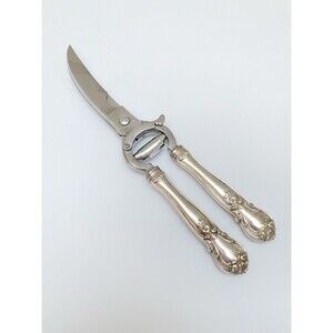 Antique Web Silver Company Sterling Silver Poultry Sheers Heavy Made In Italy